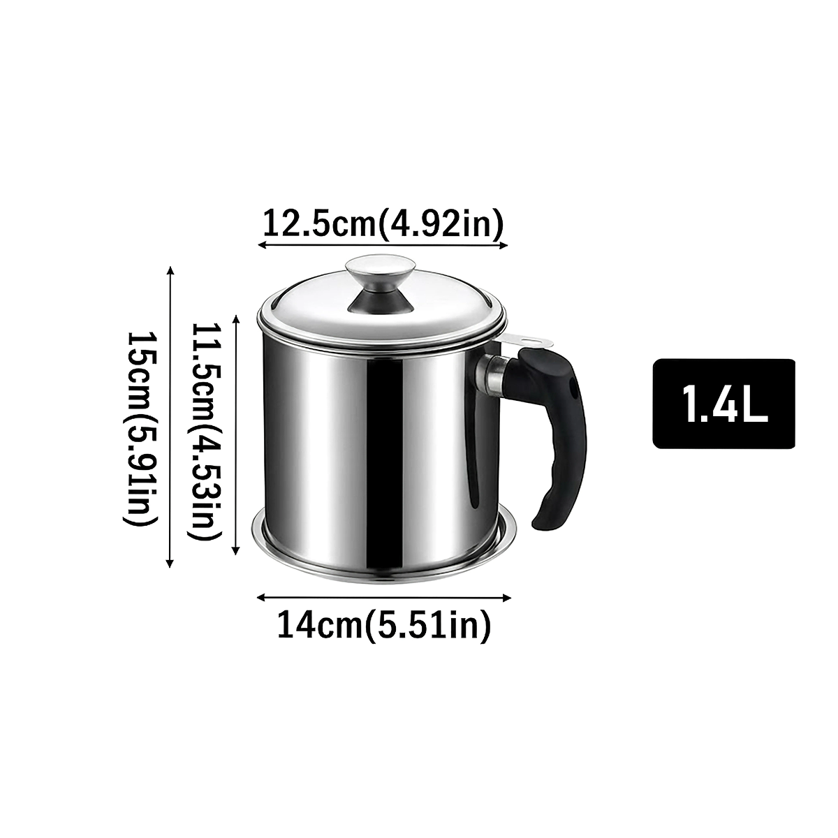 Stainless Steel Oil Strainer Pot