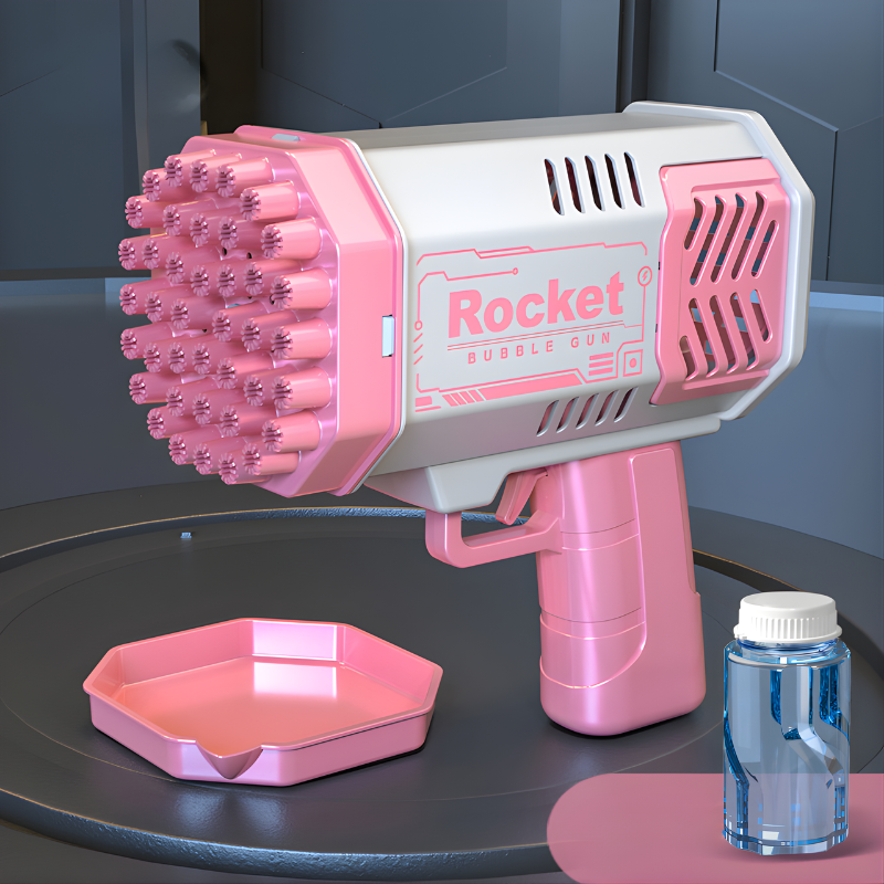 BubbleGun – Automatic Soap Rocket Bubble Gun Blower Toy