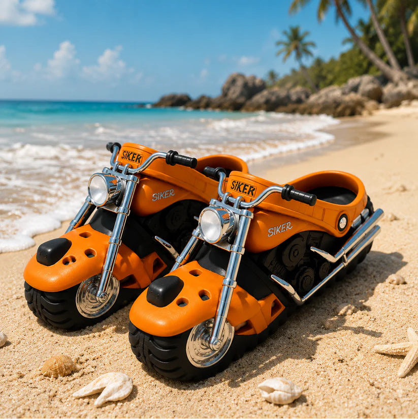 Funny motorcycle slippers