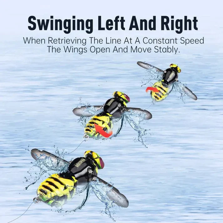 🐝 Bionic Wasp Topwater Lure That Triggers Explosive Strikes