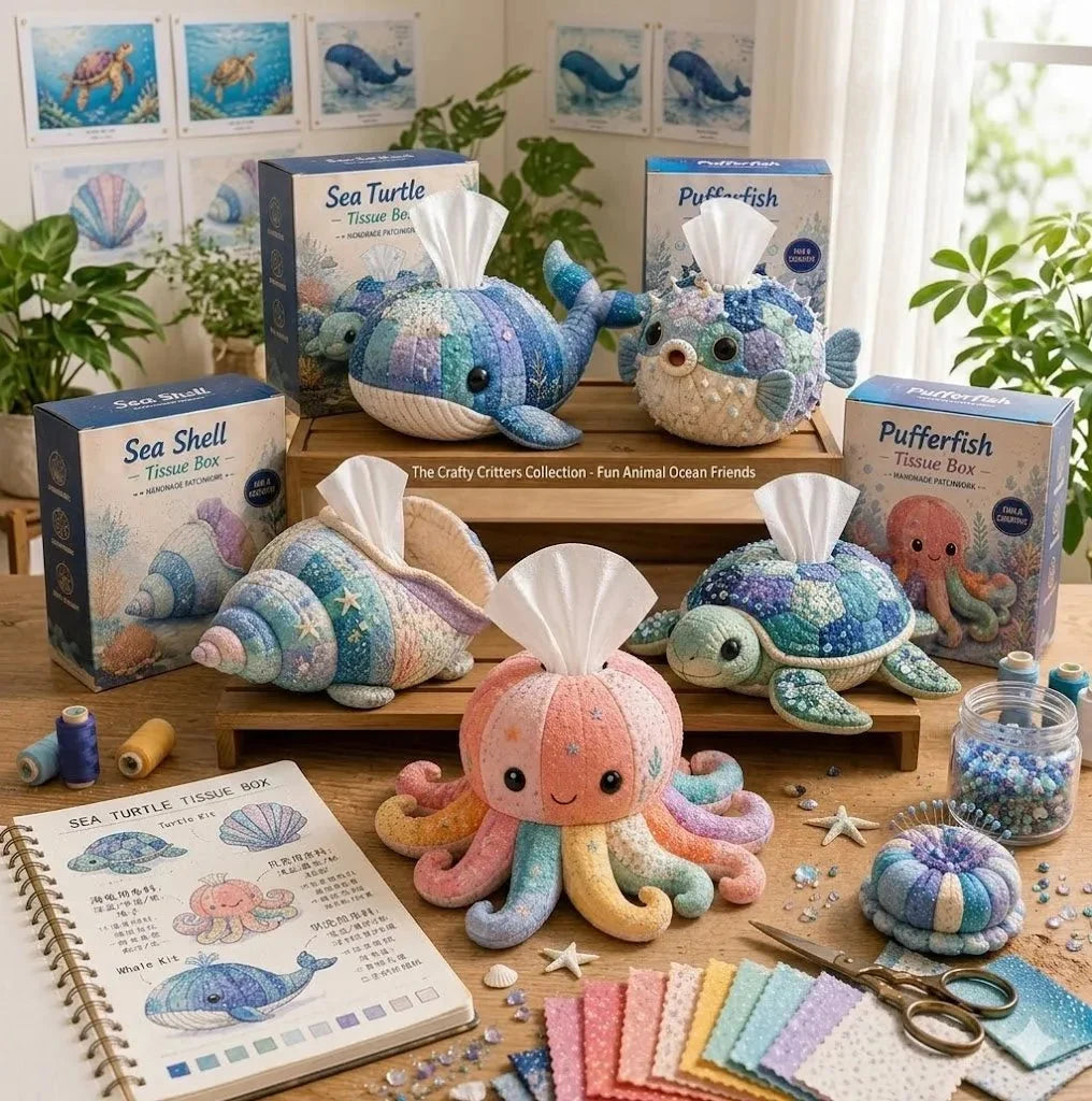 CozyCritters â Premium DIY Animal Tissue Box Kit