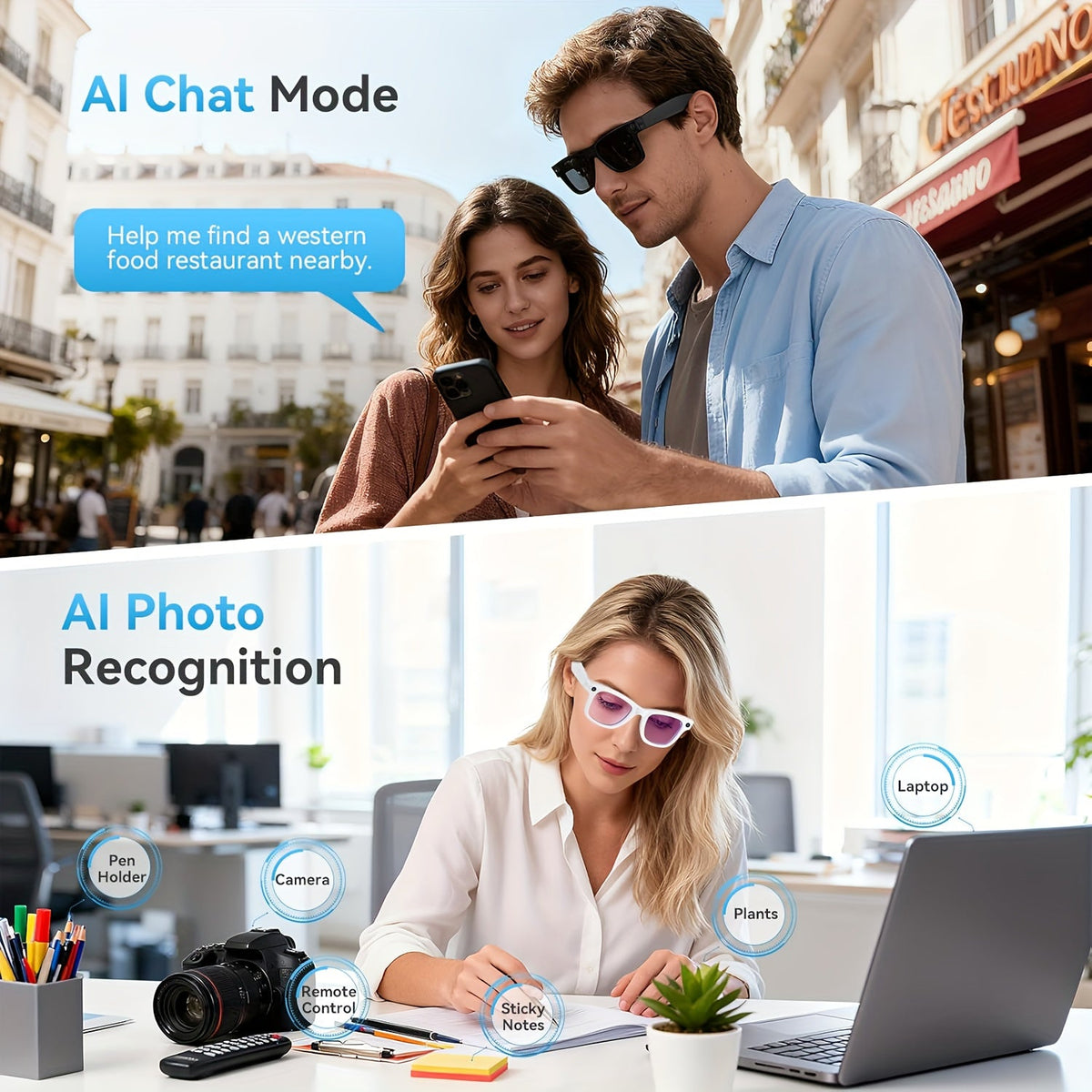 👓Lightweight Smart Glasses with Hands-Free Control