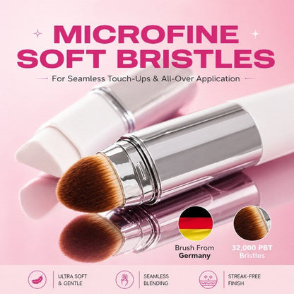 Korean 2‑in‑1 Color‑Changing Foundation Stick with Travel Brush (Get 25% off when you buy two or more.)