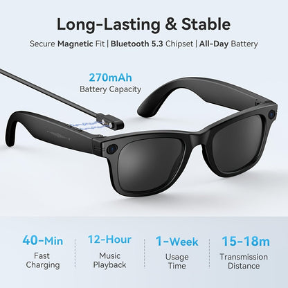 👓Lightweight Smart Glasses with Hands-Free Control