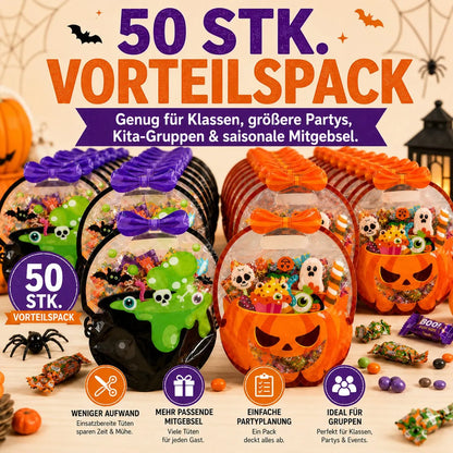 As low as $0.99 each ✅-🎁Halloween Goodie Bags – Clear Cauldron Candy Favor Bags