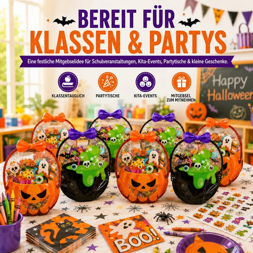 As low as $0.99 each ✅-🎁Halloween Goodie Bags – Clear Cauldron Candy Favor Bags
