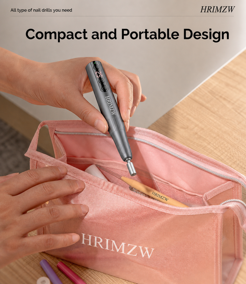 Pen-Shaped Rechargeable Nail Drill