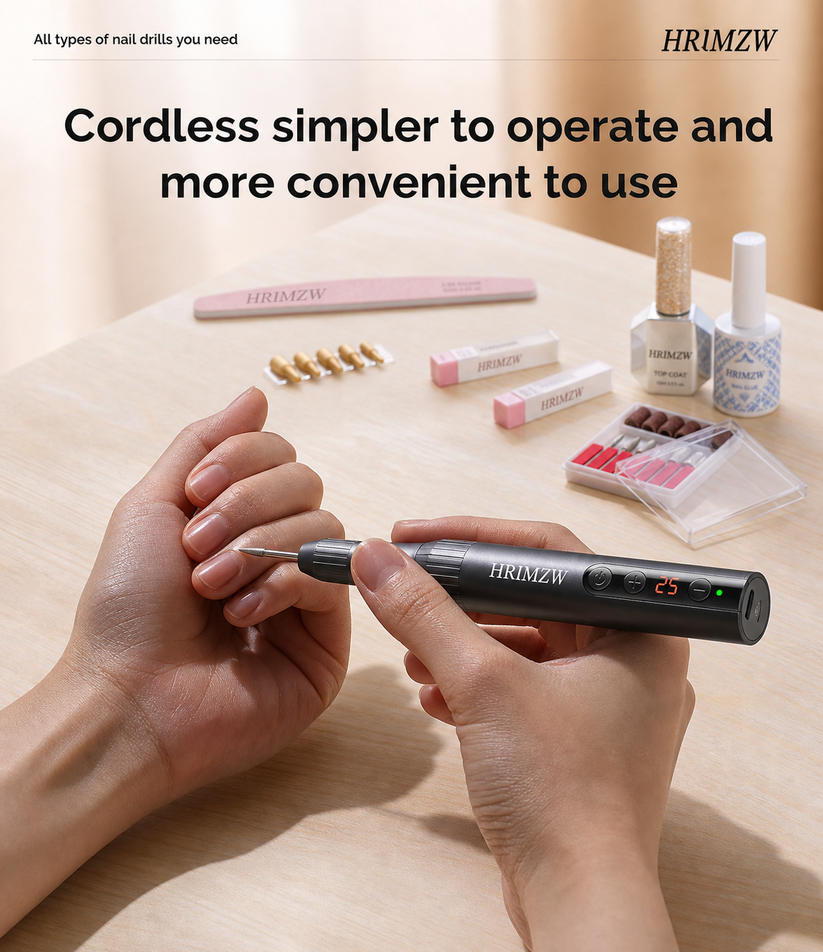 Pen-Shaped Rechargeable Nail Drill