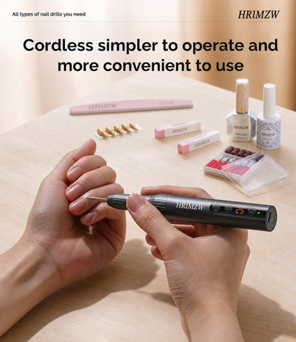 Pen-Shaped Rechargeable Nail Drill