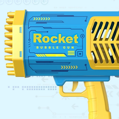BubbleGun – Automatic Soap Rocket Bubble Gun Blower Toy