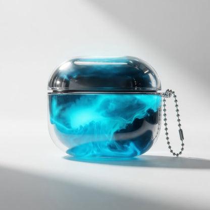 Luminous Glitter Quicksand Earphone Case for AirPods 4 3 2 1 AirPods Pro 3 2 Moving Sand Sparkles Brilliant Dark Headphone Cover