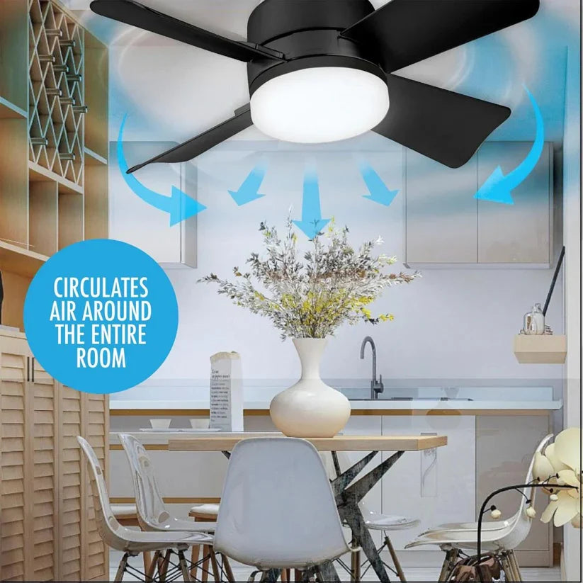 🎁 2-in-1 Portable Ceiling Fan with Light (Includes Remote Control)