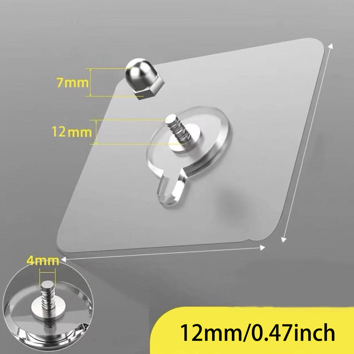 🏆 75K+ SOLD! 🥇49.9% OFF This Week - Adhesive Frame Hooks Wall Mount Self-Adhesive Hooks
