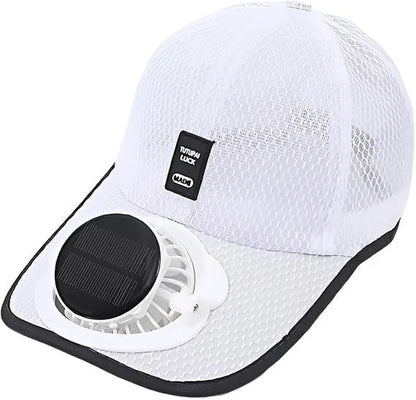 🔥Cooling Solar Fan Hat – UV Protection & Breathable Mesh