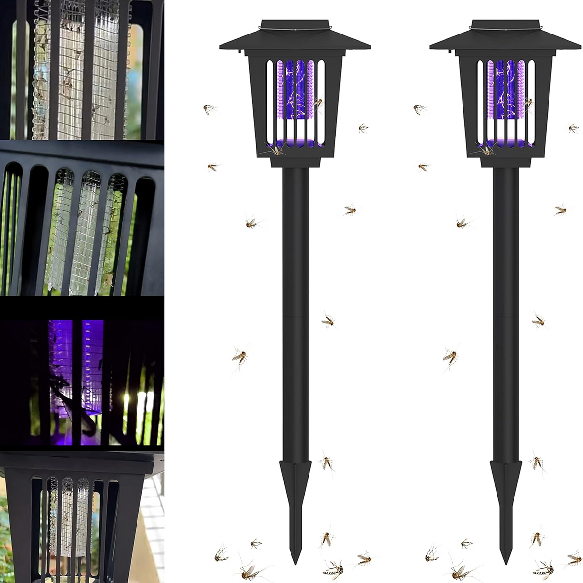 Solar Mosquito Zapper Light – Outdoor Garden Stake Lamp