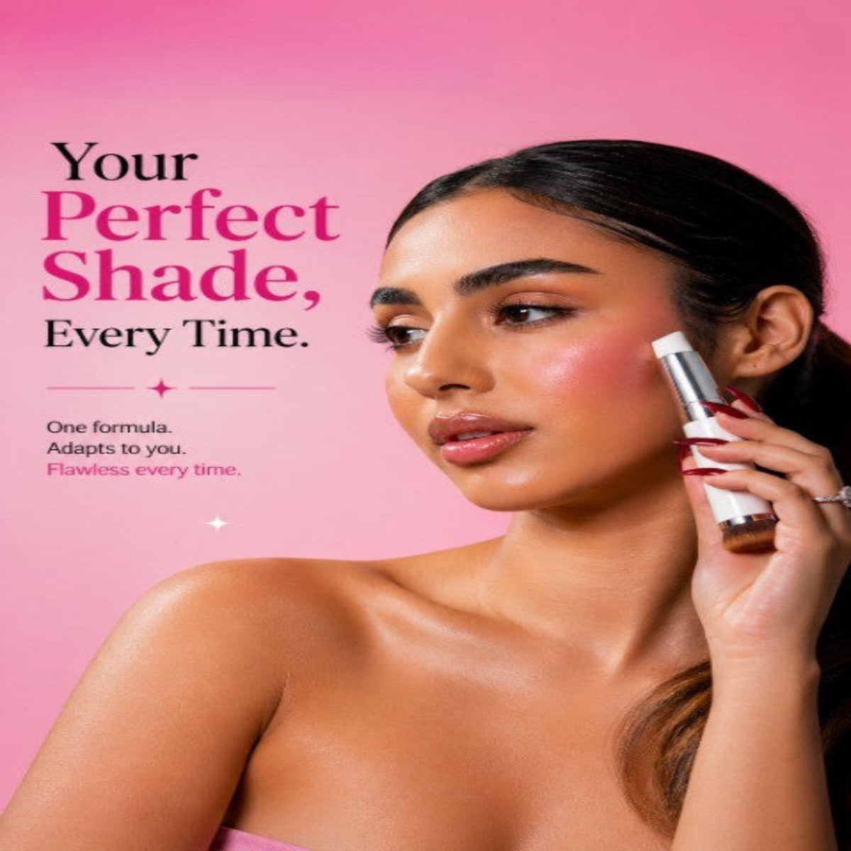Korean 2‑in‑1 Color‑Changing Foundation Stick with Travel Brush (Get 25% off when you buy two or more.)