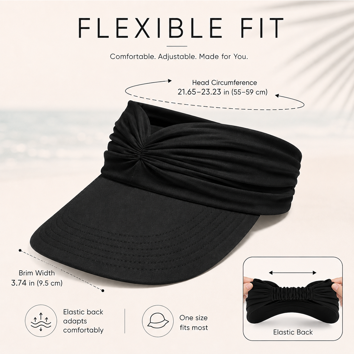Women's UPF 50+ UV Protection Sun Visor Hat | Buy 1 Get 1 Free