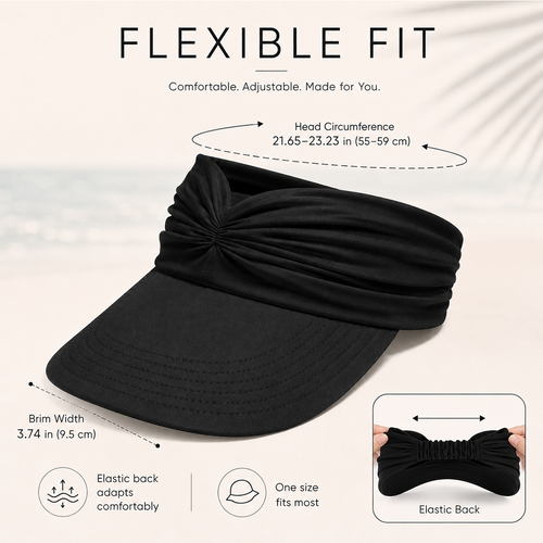 Women's UPF 50+ UV Protection Sun Visor Hat | Buy 1 Get 1 Free