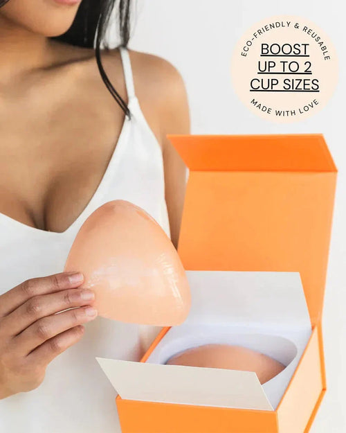 Hrimzw® Breast Lift Sticky Insert Pads Instant Boost Double Sided Adhesive Bra Pad（2 pairs）