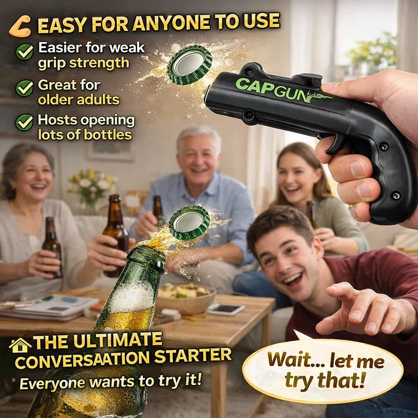 🍻 Turn Every Bottle Into A Party Moment 🔫 Meet The CapGun Bottle Opener
