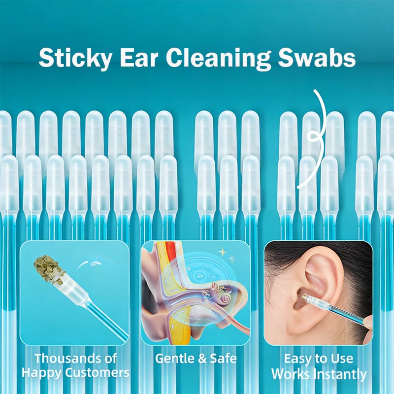 🔥Last Day 49% OFF - Sticky Ear Cleaning Sticks – Gentle, Visible Ear Care