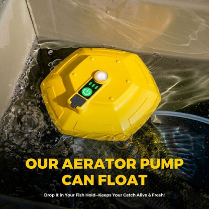🎁🔥Portable Bait Aerator Pump, Floating Oxygen Bubbler with Rechargeable Battery