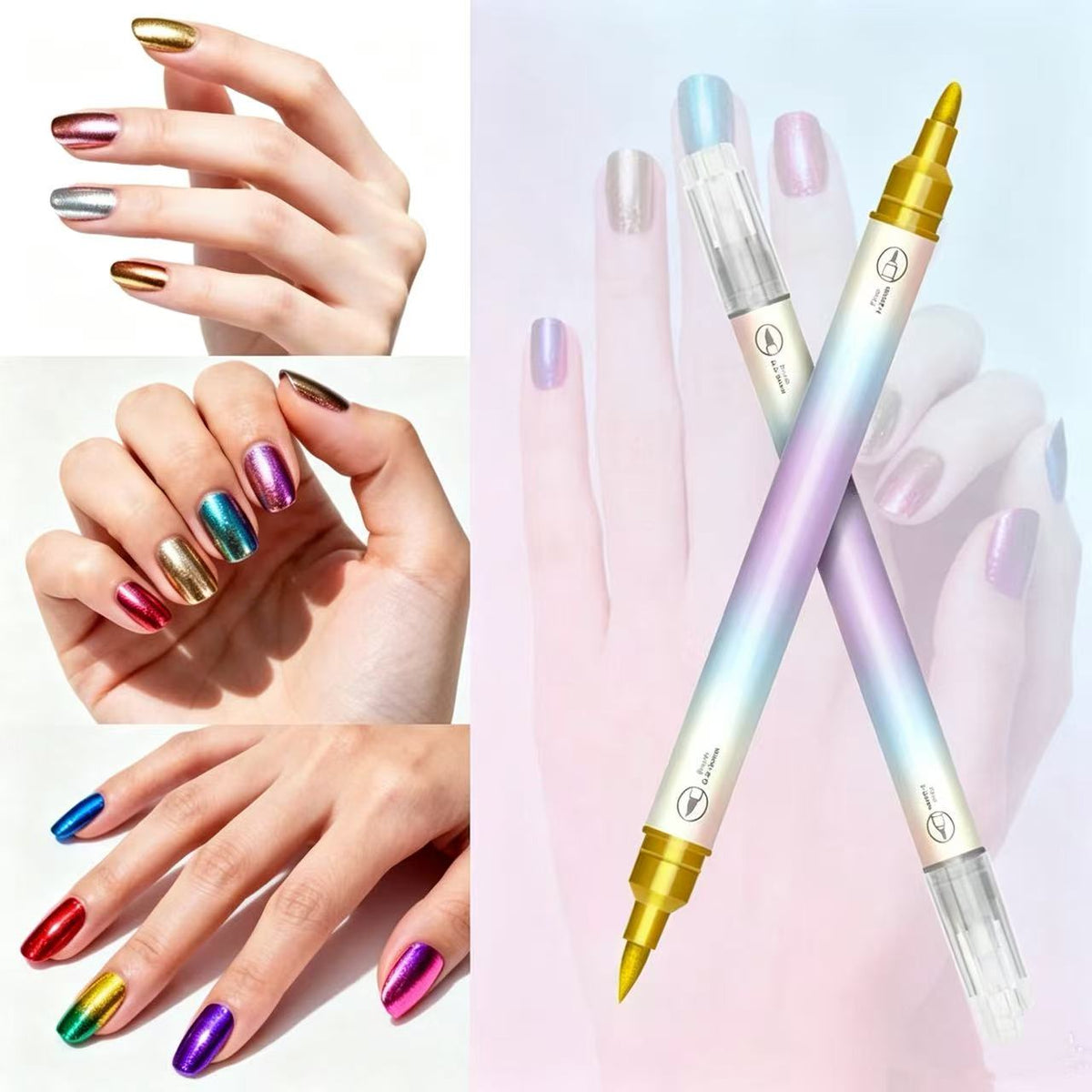 12/24 Colors Nail Art Pens – DIY 3D Markers for Drawing, Dotting & Manicure