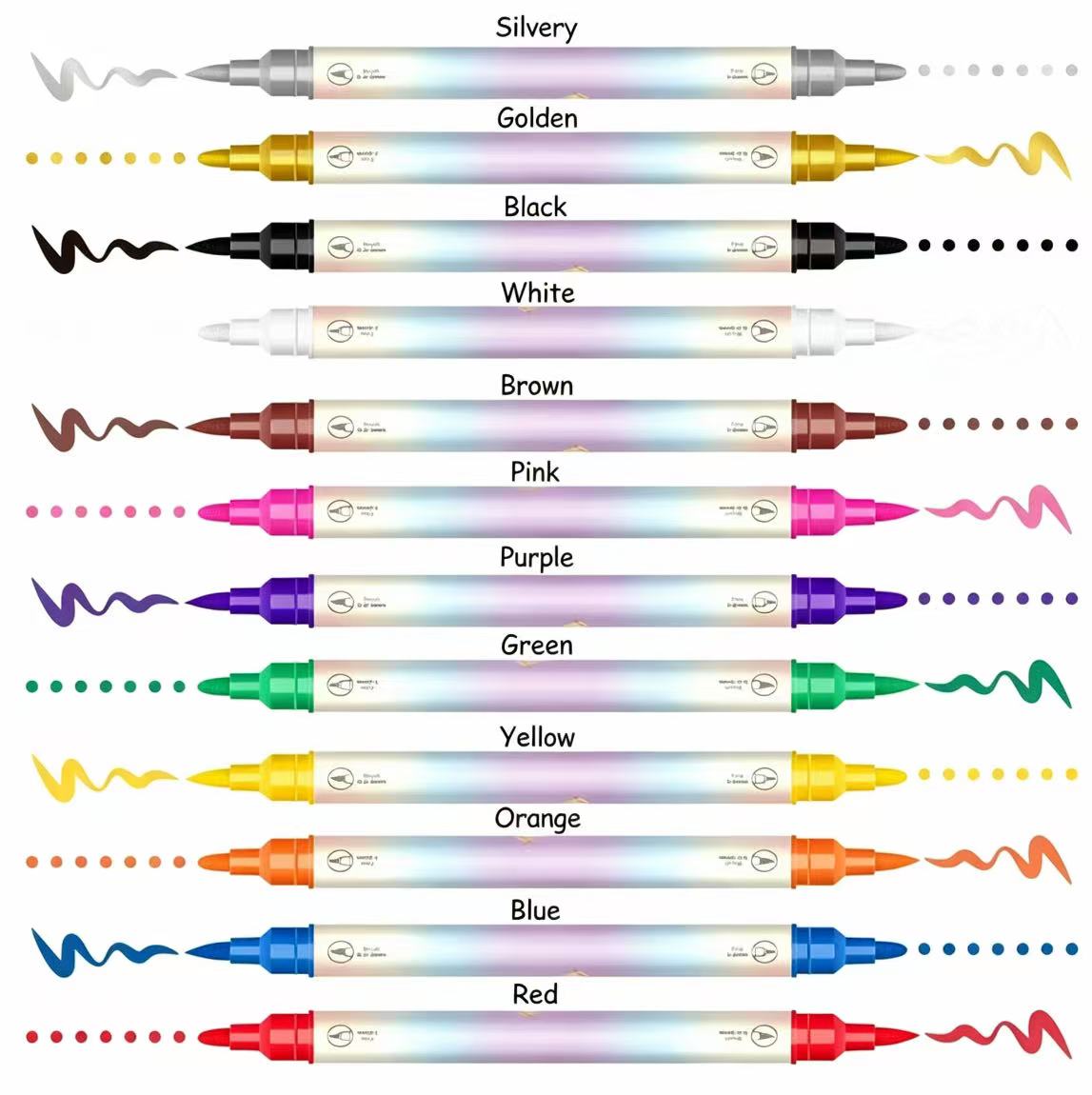 12/24 Colors Nail Art Pens – DIY 3D Markers for Drawing, Dotting & Manicure