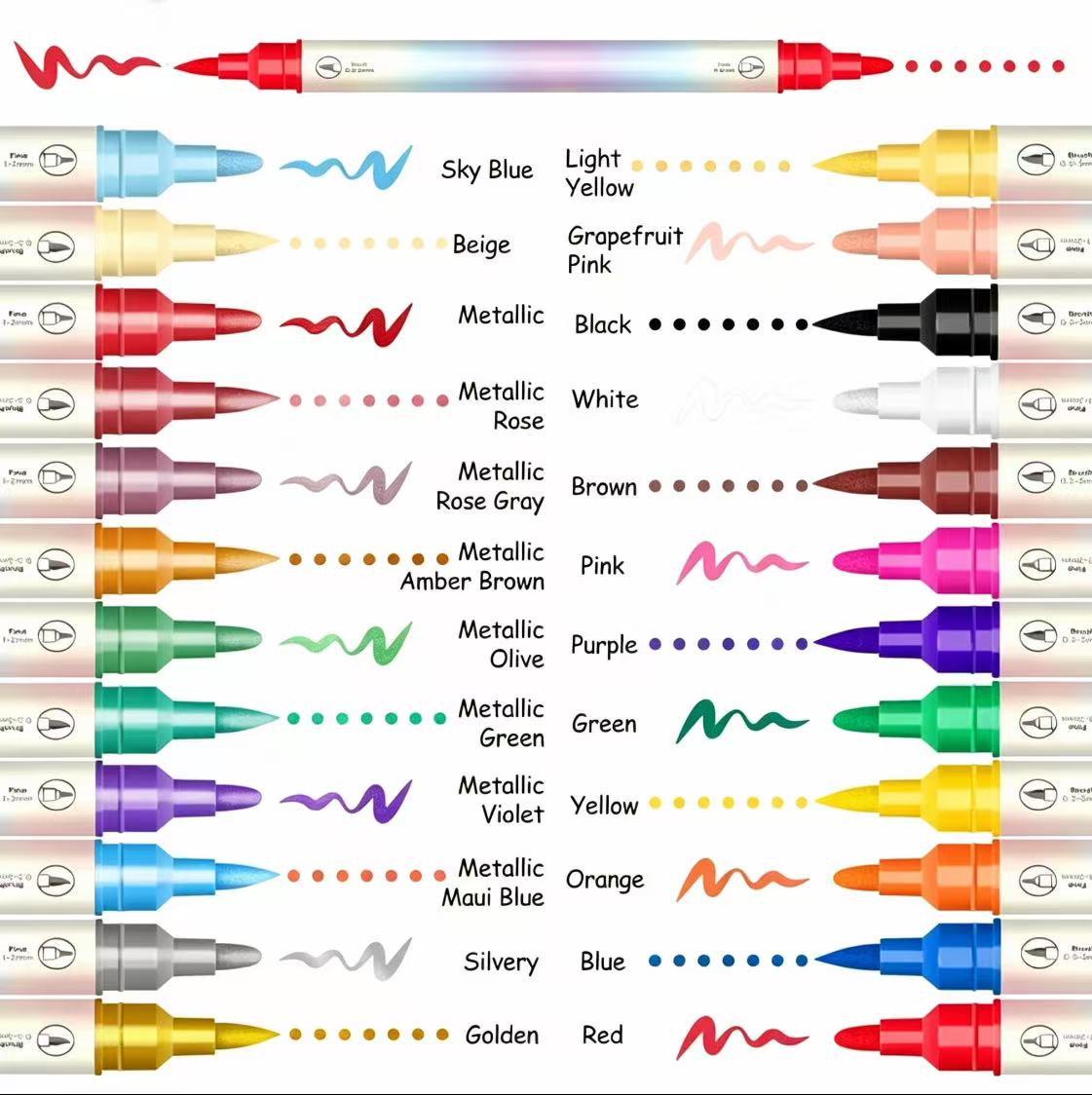 12/24 Colors Nail Art Pens – DIY 3D Markers for Drawing, Dotting & Manicure