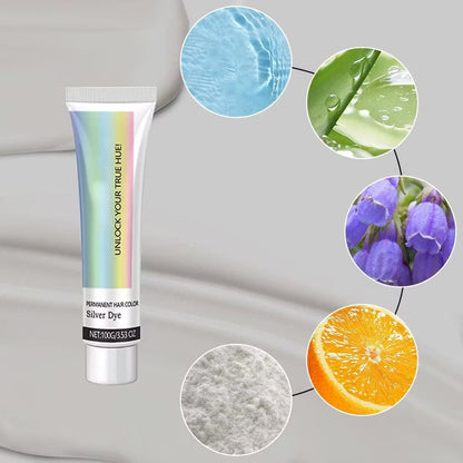 🎁Last Day 49% OFF🎁2-in-1 Natural Essence Extract Silver Hair Dye