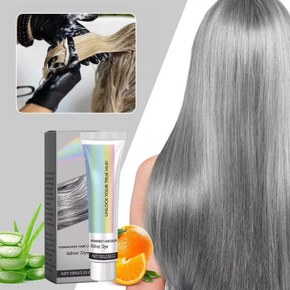 🎁Last Day 49% OFF🎁2-in-1 Natural Essence Extract Silver Hair Dye