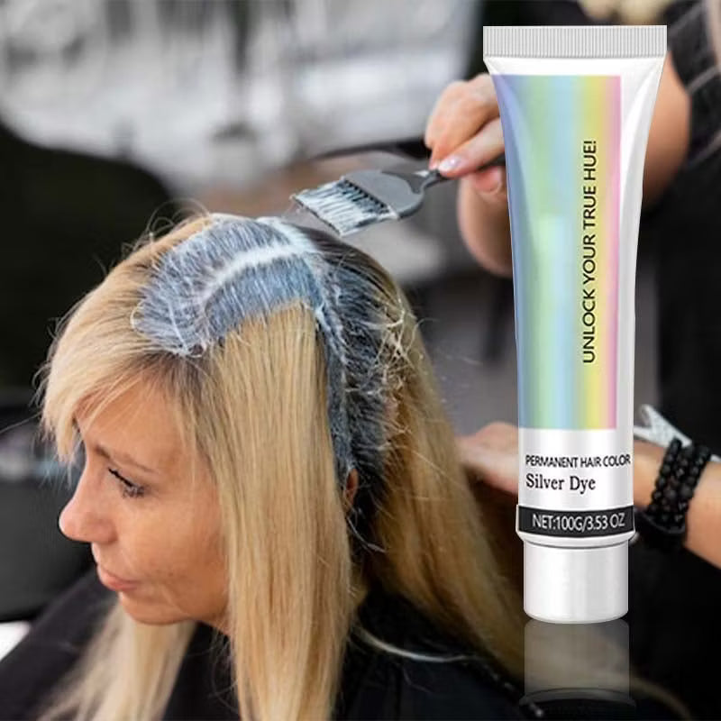 🎁Last Day 49% OFF🎁2-in-1 Natural Essence Extract Silver Hair Dye