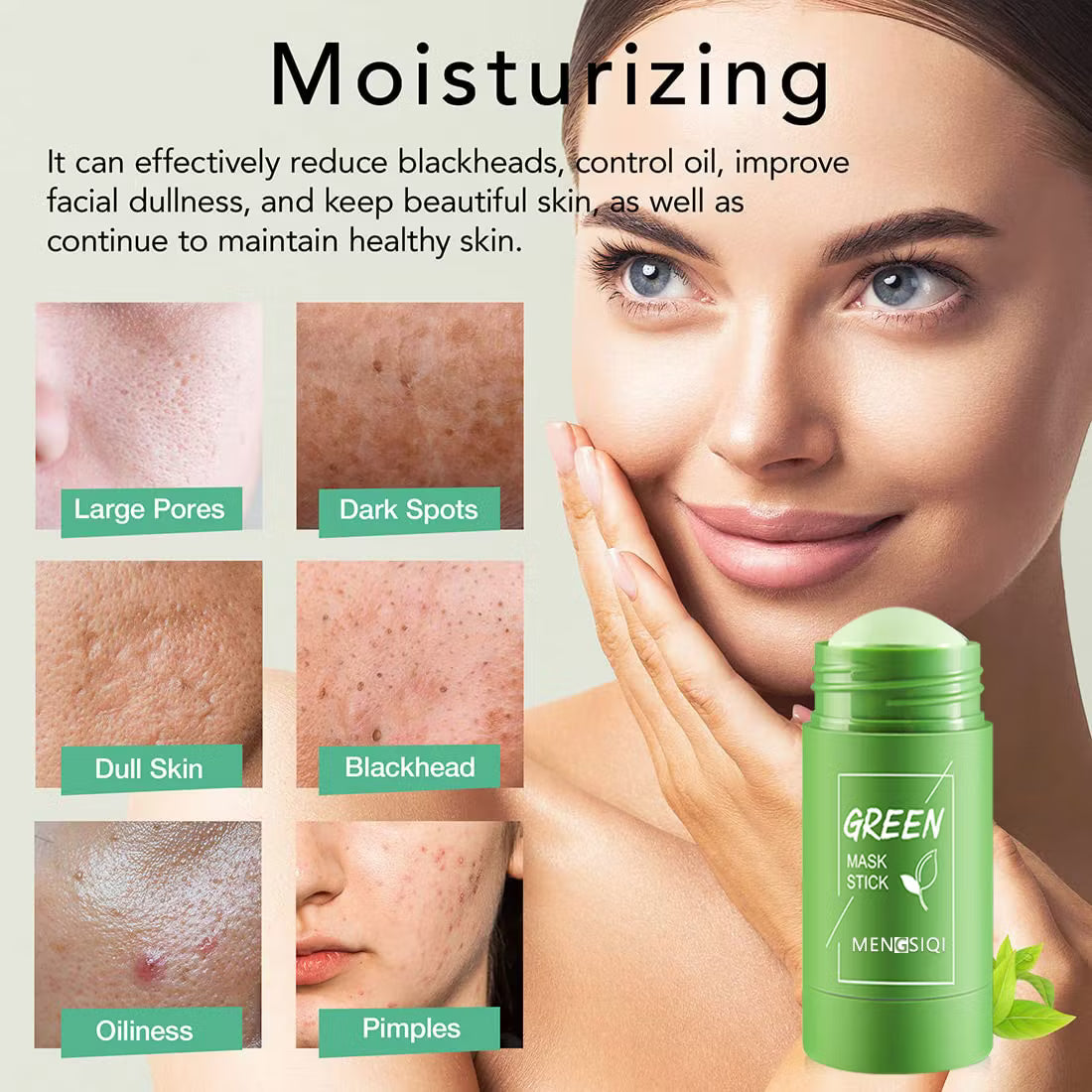 Summer Sale: 50% Off💥Poreless Deep Cleanse Green Tea Mask -(Buy 1 Get 1 Free Now!💕)