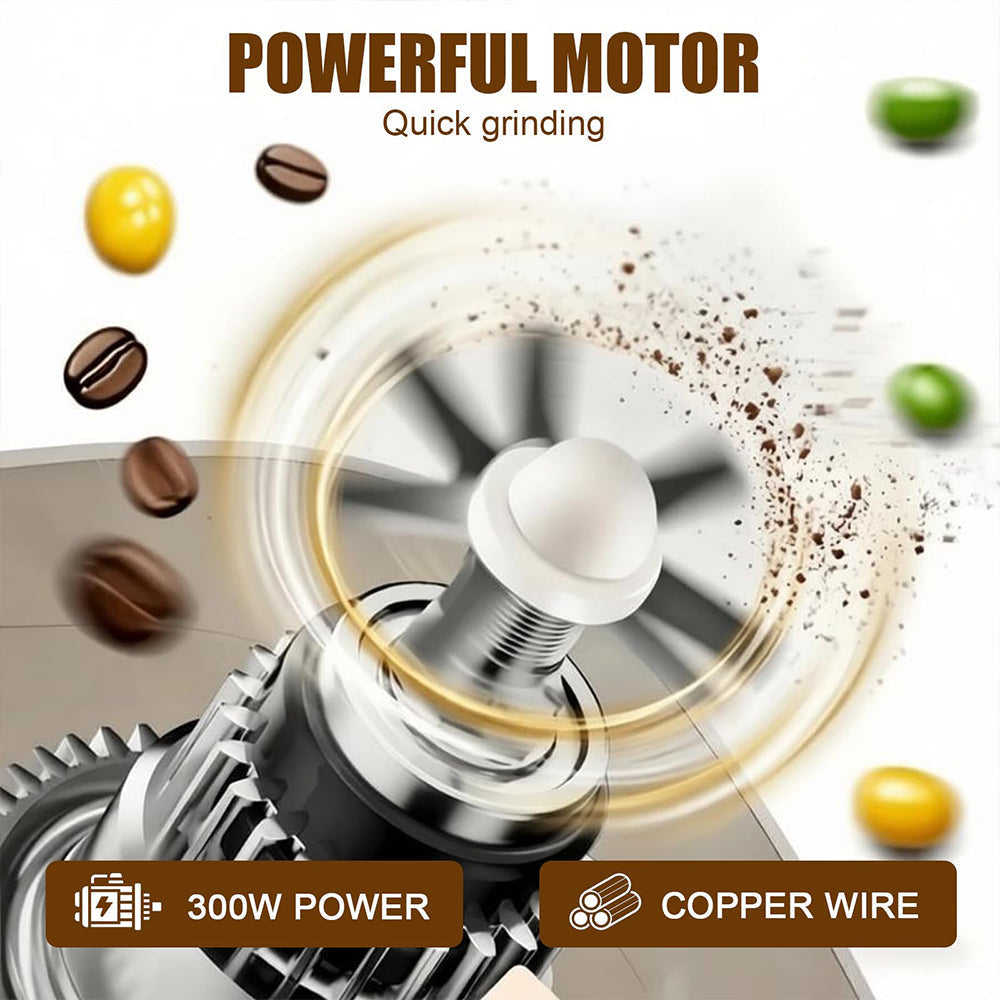 🌾 304 Stainless Steel Electric Grain Mill Grinder – High-Speed Flour, Coffee & Spice Powder Maker