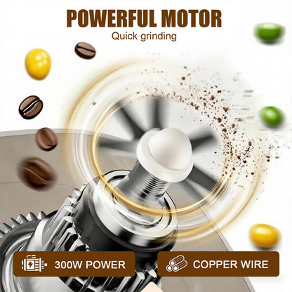 🌾 304 Stainless Steel Electric Grain Mill Grinder – High-Speed Flour, Coffee & Spice Powder Maker