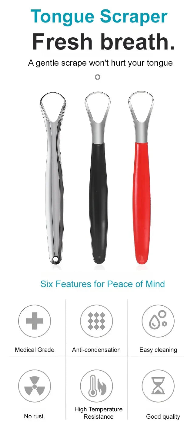 ✨Stainless Steel Tongue Scraper🚚Cash on Delivery