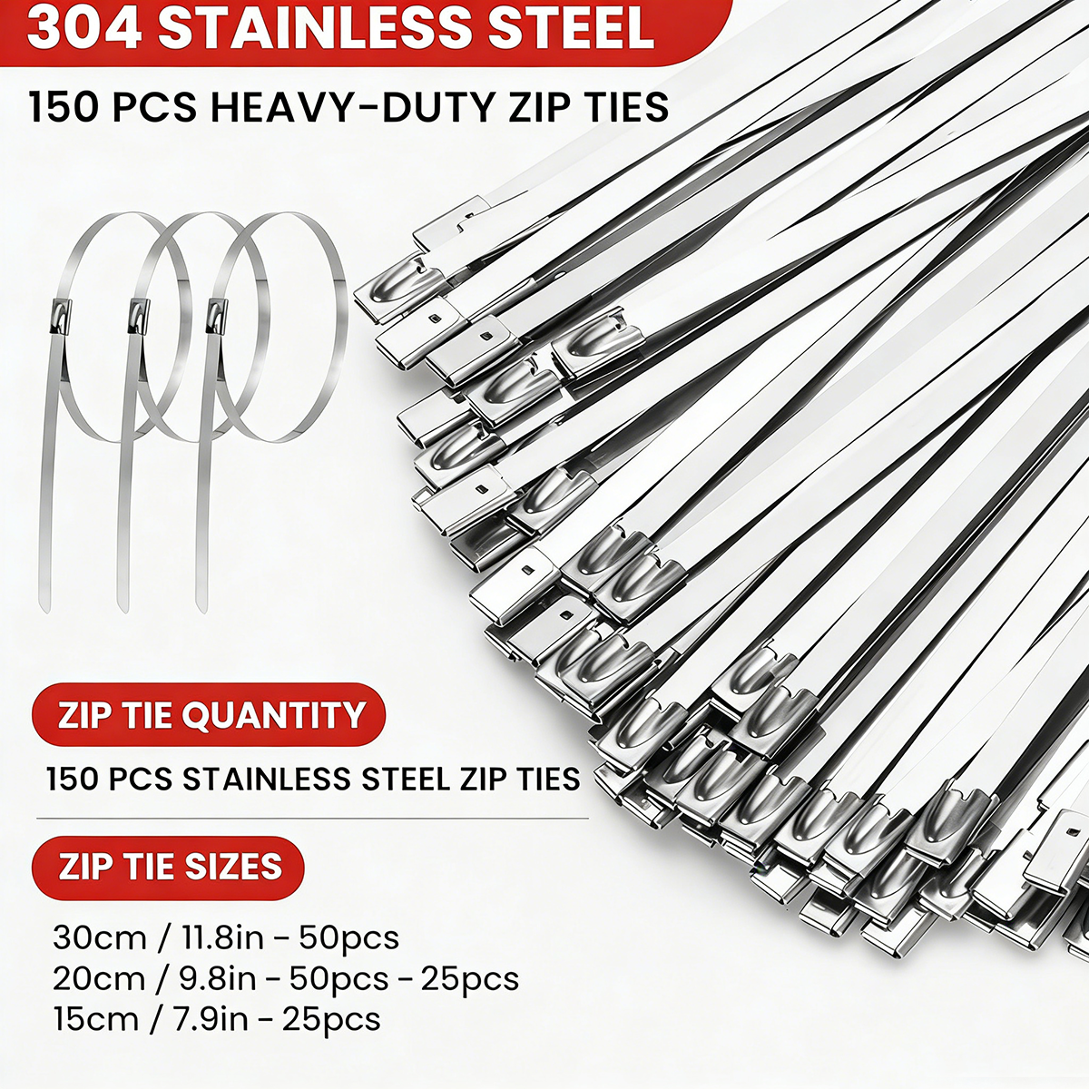 Stainless Steel Cable Tie Tool Self-locking Fastener