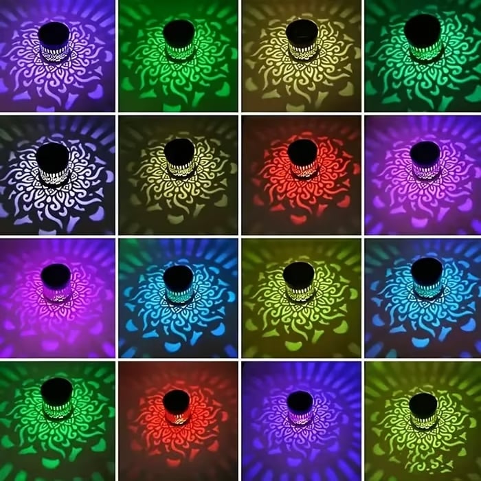 ✨Solar Mandala Wall Light | Outdoor Garden Fence Projector Lamp 🪐🌌