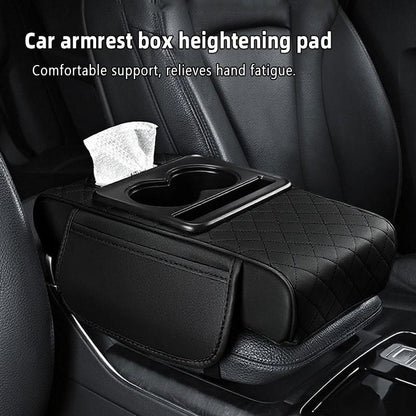 Multi-Purpose Car Console Storage Bag with Armrest Pad