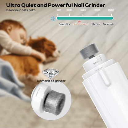 2-in-1 Pet Nail Clipper & Grinder with LED Light