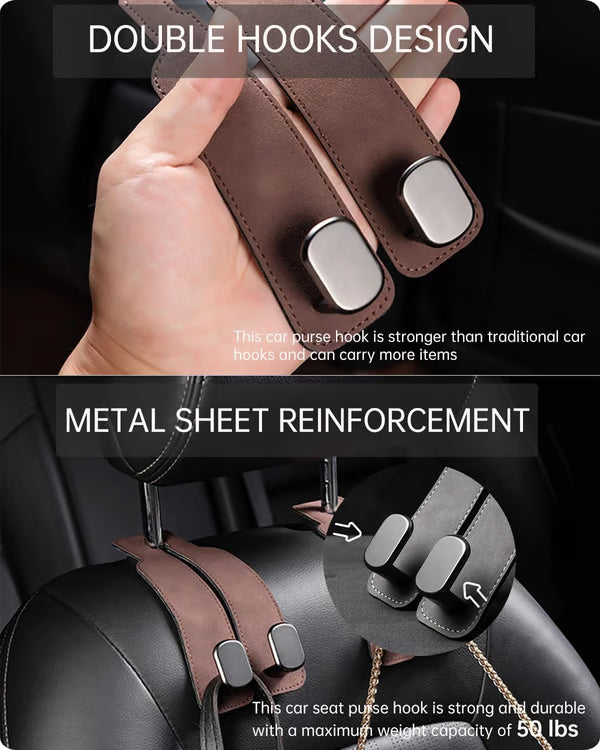 🔥🚗Car Seat Back Storage Hook 💥Double Hook Holder for Convenient Storage