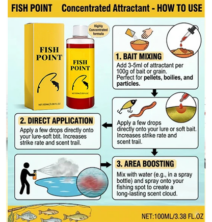 🎣 Concentrated Fish Attractant Liquid – 🐟Fast Acting Red Worm Formula