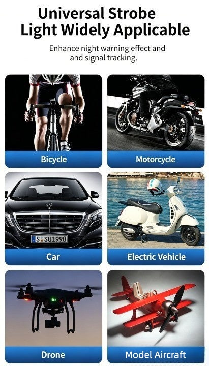 Wireless Car Atmosphere Light LED Strobe Lights Warning Lights RGB Led Aircraft Strobe Lights Car Motorcycle LED Lamp