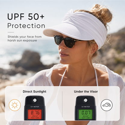 Women's UPF 50+ UV Protection Sun Visor Hat | Buy 1 Get 1 Free