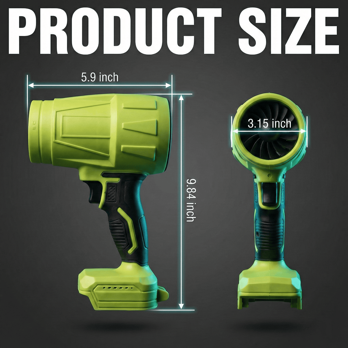 🏆2026 Upgraded Turbo Jet Blower, Cordless Turbo Super Power Air Duster🌟