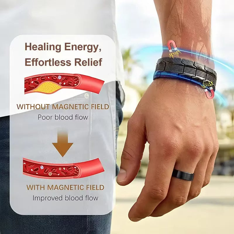 🔥99.9% Pure Copper Magnetic Bracelet--Relieve fatigue and promote blood circulation
