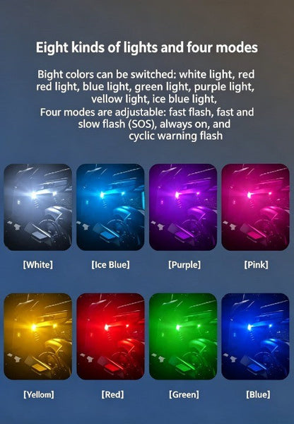Wireless Car Atmosphere Light LED Strobe Lights Warning Lights RGB Led Aircraft Strobe Lights Car Motorcycle LED Lamp