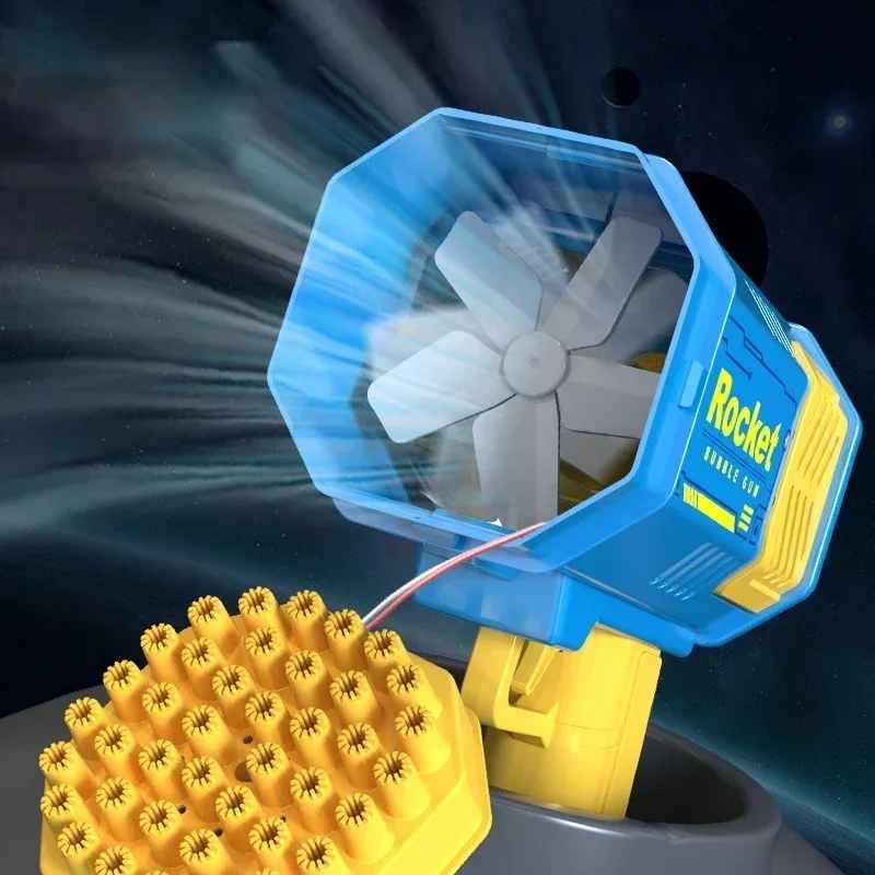 BubbleGun – Automatic Soap Rocket Bubble Gun Blower Toy