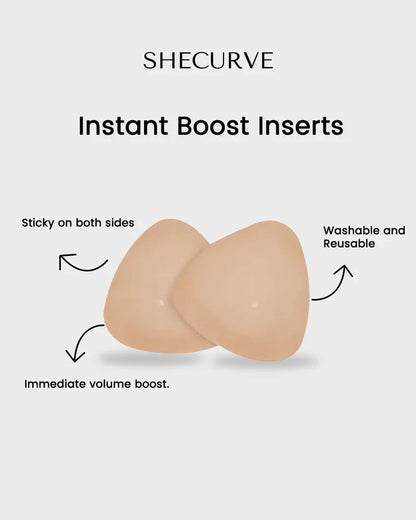 Hrimzw® Breast Lift Sticky Insert Pads Instant Boost Double Sided Adhesive Bra Pad（2 pairs）