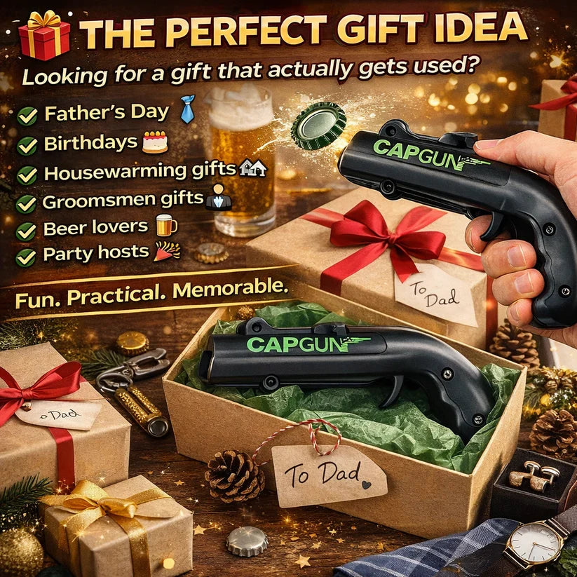 🍻 Turn Every Bottle Into A Party Moment 🔫 Meet The CapGun Bottle Opener